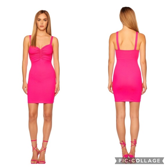 Susana Monaco Strapless Tube Mini Dress in "knockout pink" Size Small NWT - Picture 1 of 9